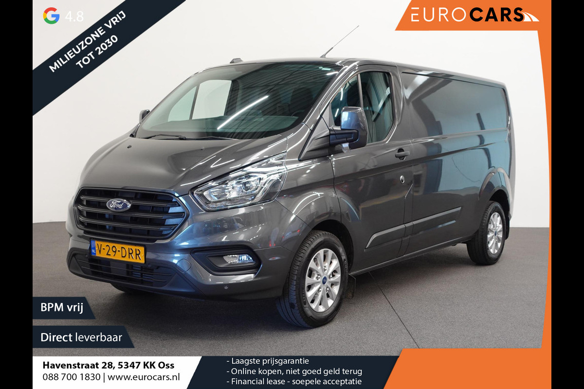 Ford Transit Custom 300 2.0 TDCI 130pk L2H1 Trend Automaat Airco Navigatie Cruise control Camera Parkeersensoren Trekhaak Betimmering Laadruimte