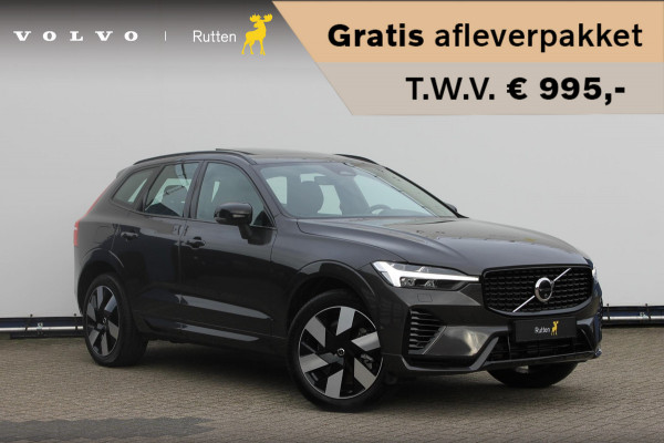 Volvo XC60 T6 350PK Automaat Plug-in hybrid AWD Ultra Dark Head-up display / Semi elektrisch wegklapbare trekhaak / Panoramisch schuif-kanteldak / Harman Kardon audio