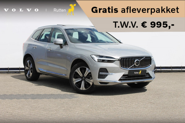 Volvo XC60 T6 350PK Long Range Plug-in hybrid AWD Plus Bright Panoramisch schuif-kanteldak / Google infotainment / Lederen bekleding / Parkeersensoren voor en achter met parkeercamera / Road Sign information / Cruise Control