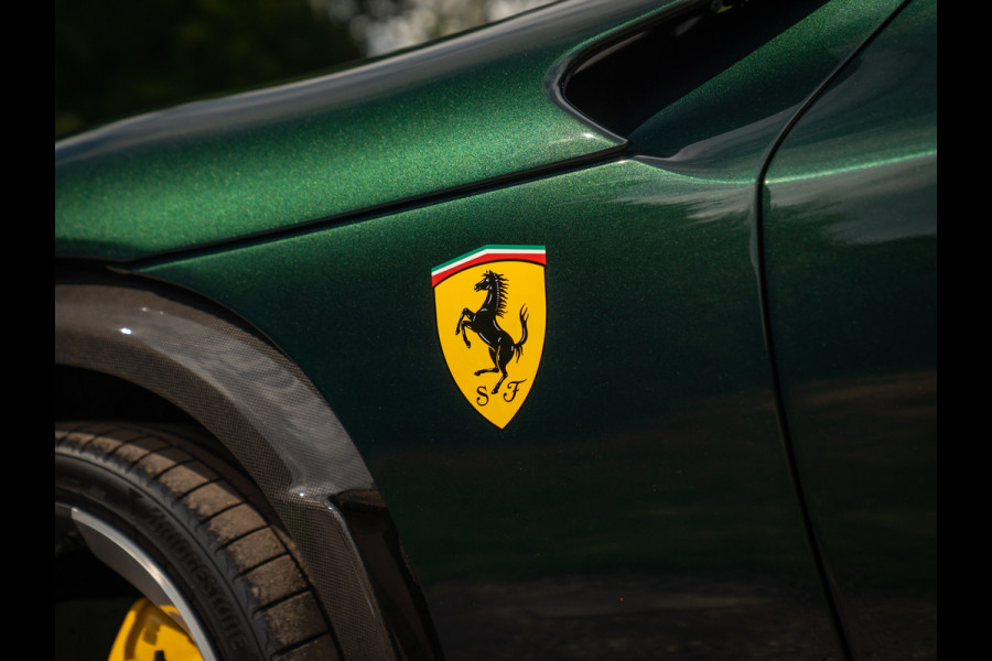 Ferrari Purosangue 6.5 V12 | Verde Zeltweg | Airbrushed shields | Carbon exterior | Lift