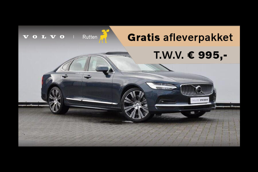 Volvo S90 B5 264PK Automaat Ultimate Bright / Adaptive cruise control/ Parkeersensoren met camera/ Harman Kardon audio, Panoramadak/ Head up display/ BLIS/ Apple carplay/ Leder dashboard