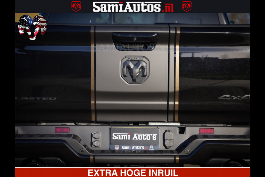 Dodge Ram 1500 Limited Night H.O 540HP 706Nm | Massage + Full Option | De Meest Luxe en Volle Pick-Up in zijn Klasse | Comfortabele Dubbele Cabine met Royale 5 Zitplaatsen | BPM vrij | Nu Leverbaar uit Voorraad | Voorraad Nr 2353 - 5412