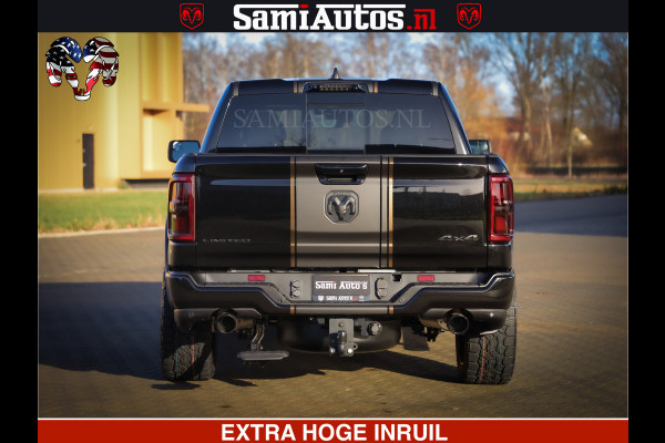 Dodge Ram 1500 Limited Night H.O 540HP 706Nm | Massage + Full Option | De Meest Luxe en Volle Pick-Up in zijn Klasse | Comfortabele Dubbele Cabine met Royale 5 Zitplaatsen | BPM vrij | Nu Leverbaar uit Voorraad | Voorraad Nr 2353 - 5412