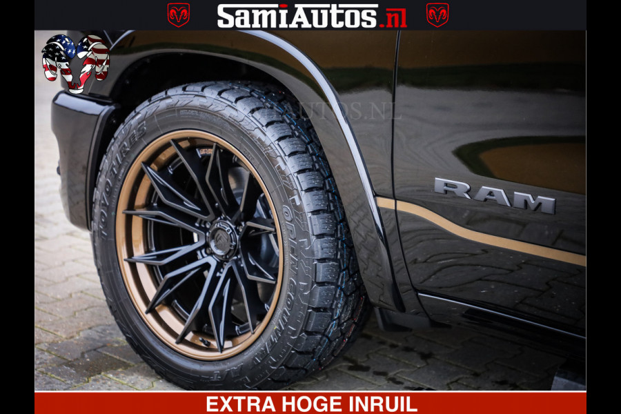 Dodge Ram 1500 Limited Night H.O 540HP 706Nm | Massage + Full Option | De Meest Luxe en Volle Pick-Up in zijn Klasse | Comfortabele Dubbele Cabine met Royale 5 Zitplaatsen | BPM vrij | Nu Leverbaar uit Voorraad | Voorraad Nr 2353 - 5412