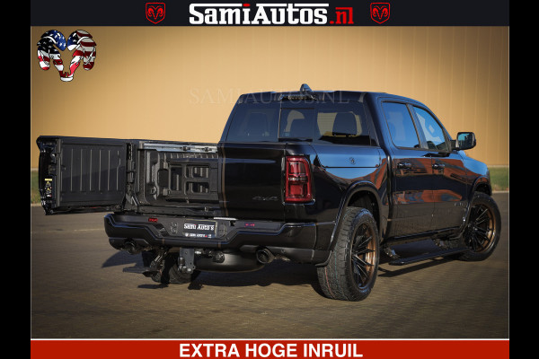 Dodge Ram 1500 Limited Night H.O 540HP 706Nm | Massage + Full Option | De Meest Luxe en Volle Pick-Up in zijn Klasse | Comfortabele Dubbele Cabine met Royale 5 Zitplaatsen | BPM vrij | Nu Leverbaar uit Voorraad | Voorraad Nr 2353 - 5412