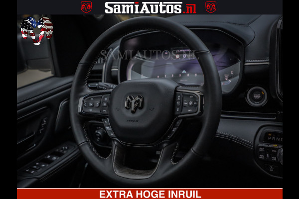 Dodge Ram 1500 Limited Night H.O 540HP 706Nm | Massage + Full Option | De Meest Luxe en Volle Pick-Up in zijn Klasse | Comfortabele Dubbele Cabine met Royale 5 Zitplaatsen | BPM vrij | Nu Leverbaar uit Voorraad | Voorraad Nr 2353 - 5412