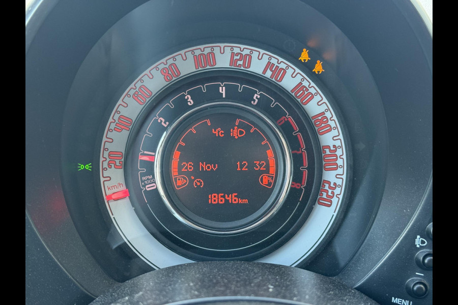 Fiat 500C 1.0 Hybrid RED Cabrio | 18.646km! | Leuke uitvoering | | Camera