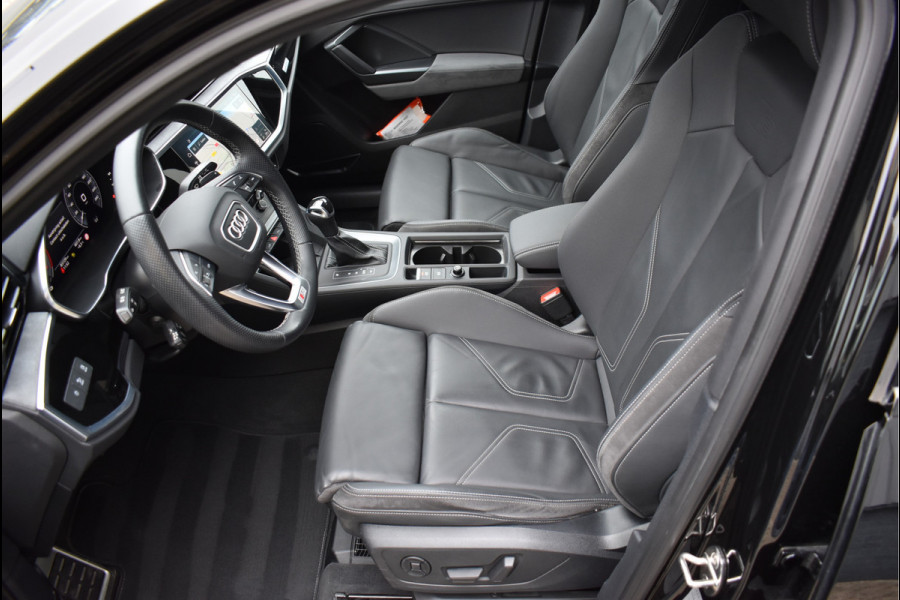 Audi Q3 Sportback 45 TFSI e S-Line Black Ed 245 Pk Memory Vol Leder B&O Matrix Sfeer ACC Keyless Trekhaak 20 Inch