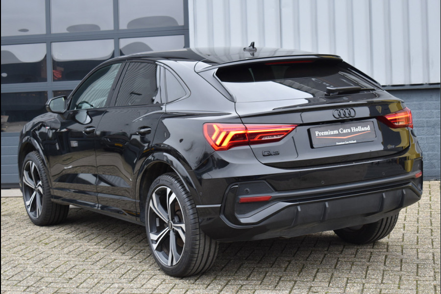 Audi Q3 Sportback 45 TFSI e S-Line Black Ed 245 Pk Memory Vol Leder B&O Matrix Sfeer ACC Keyless Trekhaak 20 Inch