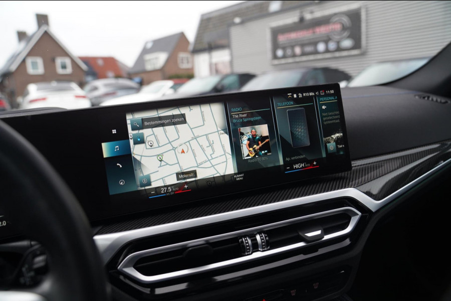 BMW i4 M50 High Executive 84 kWh | BTW | 360 Camera | LASER | Dravitgrau metallic | Adaptieve Cruise | Trekhaak | Schuif/kanteldak