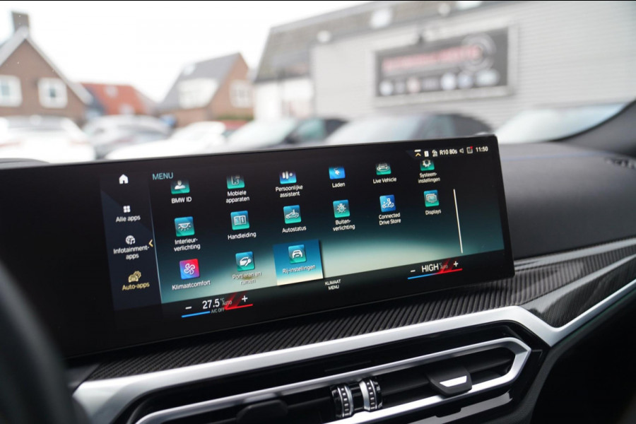 BMW i4 M50 High Executive 84 kWh | BTW | 360 Camera | LASER | Dravitgrau metallic | Adaptieve Cruise | Trekhaak | Schuif/kanteldak