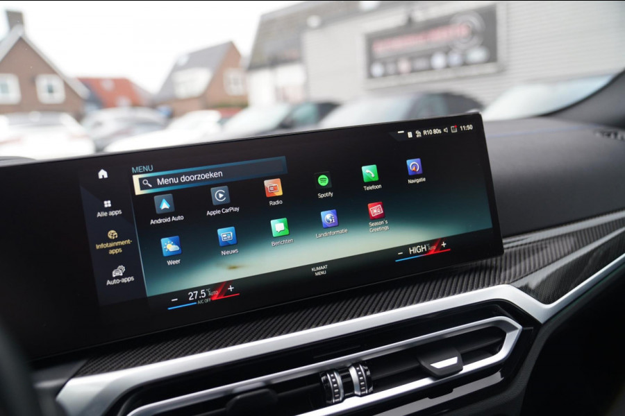 BMW i4 M50 High Executive 84 kWh | BTW | 360 Camera | LASER | Dravitgrau metallic | Adaptieve Cruise | Trekhaak | Schuif/kanteldak