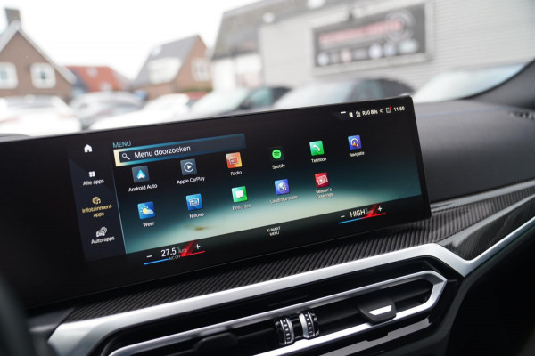 BMW i4 M50 High Executive 84 kWh | BTW | 360 Camera | LASER | Dravitgrau metallic | Adaptieve Cruise | Trekhaak | Schuif/kanteldak