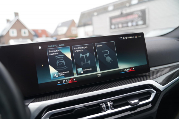 BMW i4 M50 High Executive 84 kWh | BTW | 360 Camera | LASER | Dravitgrau metallic | Adaptieve Cruise | Trekhaak | Schuif/kanteldak