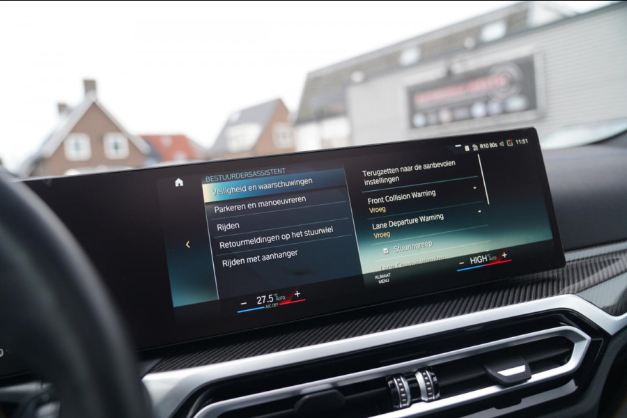 BMW i4 M50 High Executive 84 kWh | BTW | 360 Camera | LASER | Dravitgrau metallic | Adaptieve Cruise | Trekhaak | Schuif/kanteldak