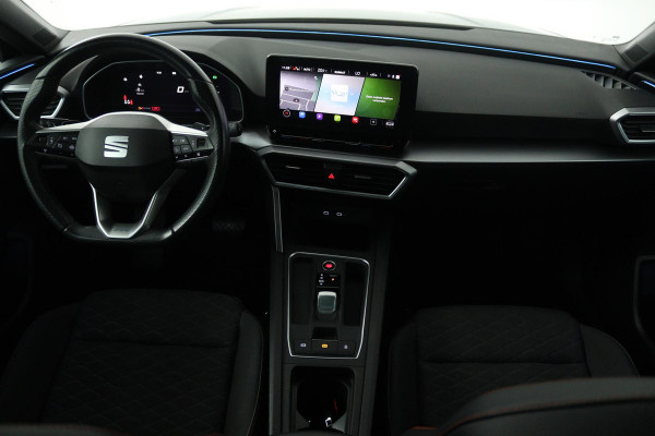 Seat Leon 1.5 eTSI FR Intense Automaat (VIRTUAL COCKPIT, SFEERVERLICHTING, ADAPTIVE CRUISE, STUUR-/STOELVERWARMING, 1e EIGENAAR)