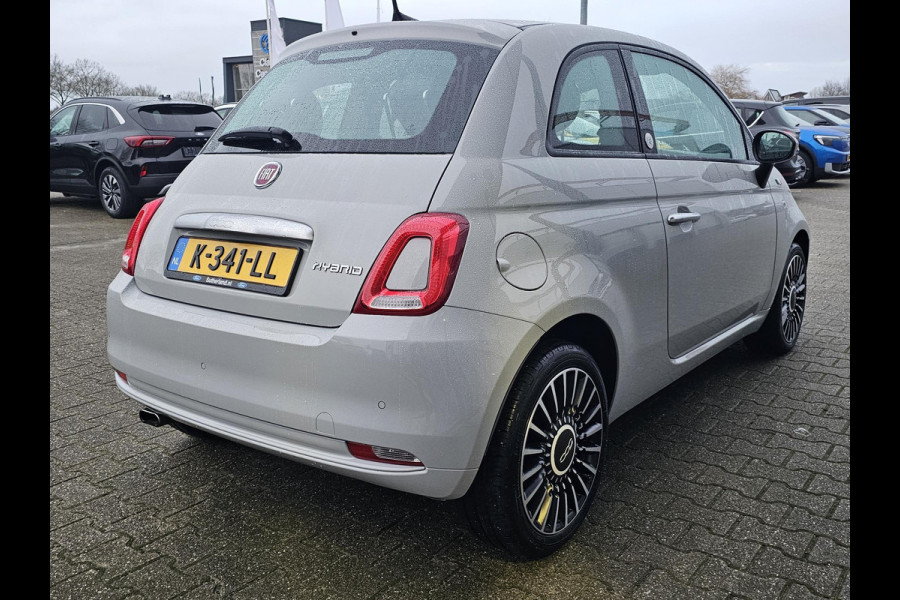 Fiat 500 1.0 Hybrid Launch Edition Climate control | Schuif-kanteldak | Multifunctioneel stuurwiel | Digitaal dashboard | Half leder etc.