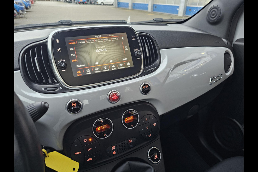 Fiat 500 1.0 Hybrid Launch Edition Climate control | Schuif-kanteldak | Multifunctioneel stuurwiel | Digitaal dashboard | Half leder etc.