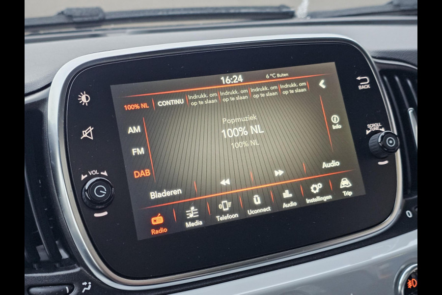 Fiat 500 1.0 Hybrid Launch Edition Climate control | Schuif-kanteldak | Multifunctioneel stuurwiel | Digitaal dashboard | Half leder etc.