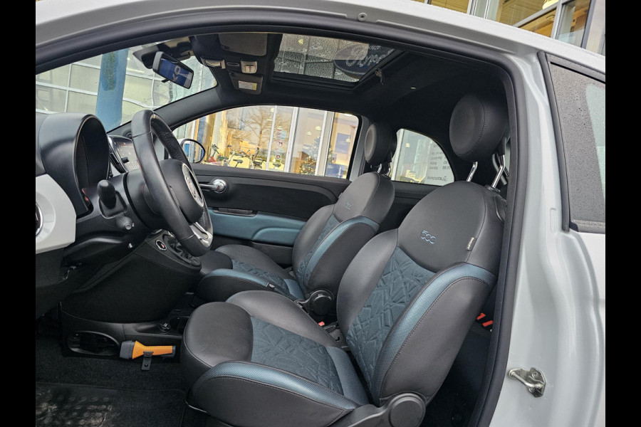 Fiat 500 1.0 Hybrid Launch Edition Climate control | Schuif-kanteldak | Multifunctioneel stuurwiel | Digitaal dashboard | Half leder etc.