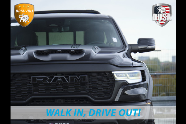 Dodge Ram | RHO | 3.0L Twin-Turbo I6 | 4x4 | Crew Cab | Black Edition | Panoramadak | 14,4-inch Touchscreen | Passenger Display | Getoonde accessoires zijn verkrijgbaar tegen meerprijs