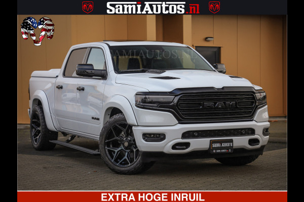 Dodge Ram 1500 Limited Night | 5.7 V8 Hemi Full Option | Comfortabele Dubbele Cabine met Royale 5 Zitplaatsen | De Meest Luxe en Volle Pick-Up in zijn Klasse | BPM vrij | Nu Leverbaar uit Voorraad | Voorraad Nr v45lpr