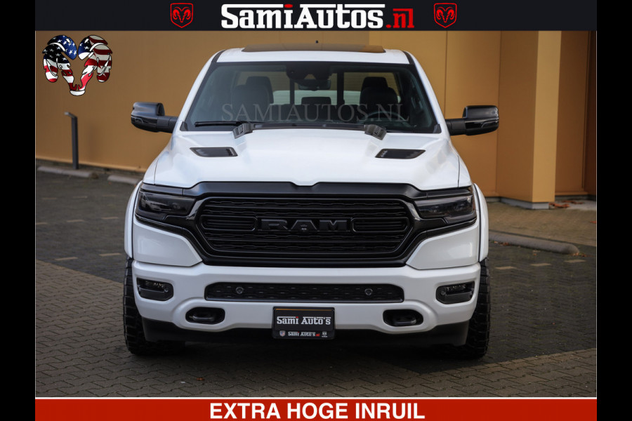 Dodge Ram 1500 Limited Night | 5.7 V8 Hemi Full Option | Comfortabele Dubbele Cabine met Royale 5 Zitplaatsen | De Meest Luxe en Volle Pick-Up in zijn Klasse | BPM vrij | Nu Leverbaar uit Voorraad | Voorraad Nr v45lpr