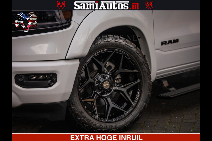 Dodge Ram 1500 Limited Night | 5.7 V8 Hemi Full Option | Comfortabele Dubbele Cabine met Royale 5 Zitplaatsen | De Meest Luxe en Volle Pick-Up in zijn Klasse | BPM vrij | Nu Leverbaar uit Voorraad | Voorraad Nr v45lpr