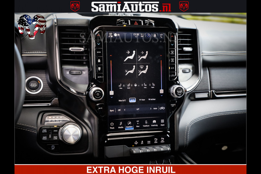 Dodge Ram 1500 Limited Night | 5.7 V8 Hemi Full Option | Comfortabele Dubbele Cabine met Royale 5 Zitplaatsen | De Meest Luxe en Volle Pick-Up in zijn Klasse | BPM vrij | Nu Leverbaar uit Voorraad | Voorraad Nr v45lpr
