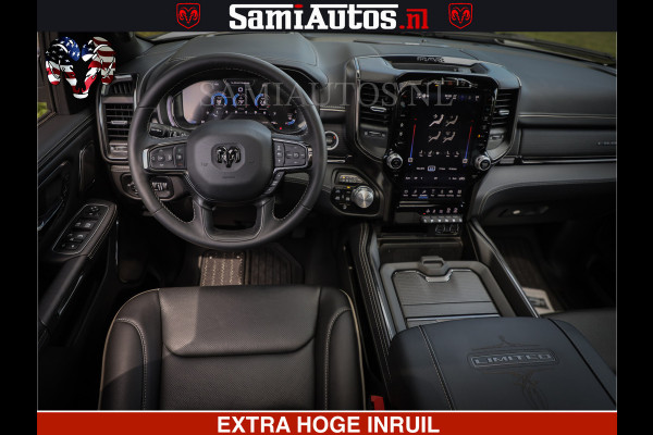 Dodge Ram 1500 Limited Night | 5.7 V8 Hemi Full Option | Comfortabele Dubbele Cabine met Royale 5 Zitplaatsen | De Meest Luxe en Volle Pick-Up in zijn Klasse | BPM vrij | Nu Leverbaar uit Voorraad | Voorraad Nr v45lpr