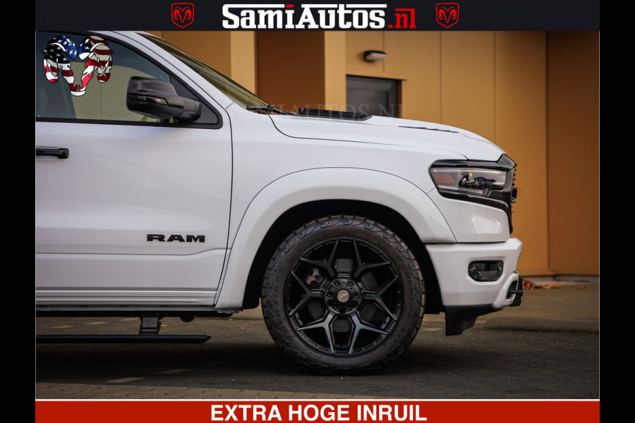 Dodge Ram 1500 Limited Night | 5.7 V8 Hemi Full Option | Comfortabele Dubbele Cabine met Royale 5 Zitplaatsen | De Meest Luxe en Volle Pick-Up in zijn Klasse | BPM vrij | Nu Leverbaar uit Voorraad | Voorraad Nr v45lpr
