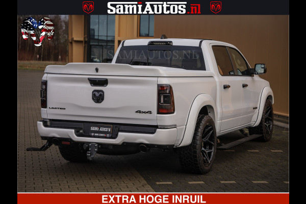 Dodge Ram 1500 Limited Night | 5.7 V8 Hemi Full Option | Comfortabele Dubbele Cabine met Royale 5 Zitplaatsen | De Meest Luxe en Volle Pick-Up in zijn Klasse | BPM vrij | Nu Leverbaar uit Voorraad | Voorraad Nr v45lpr