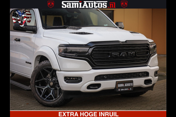 Dodge Ram 1500 Limited Night | 5.7 V8 Hemi Full Option | Comfortabele Dubbele Cabine met Royale 5 Zitplaatsen | De Meest Luxe en Volle Pick-Up in zijn Klasse | BPM vrij | Nu Leverbaar uit Voorraad | Voorraad Nr v45lpr