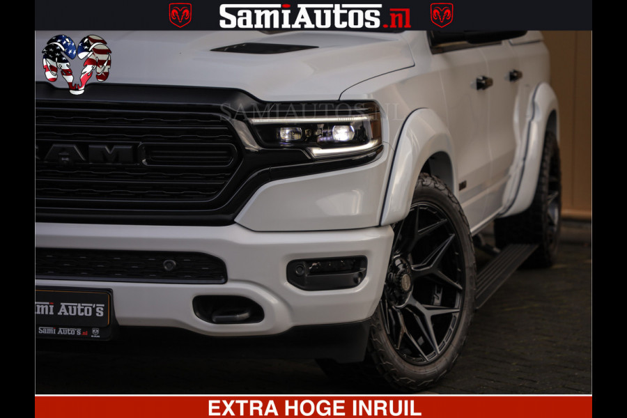 Dodge Ram 1500 Limited Night | 5.7 V8 Hemi Full Option | Comfortabele Dubbele Cabine met Royale 5 Zitplaatsen | De Meest Luxe en Volle Pick-Up in zijn Klasse | BPM vrij | Nu Leverbaar uit Voorraad | Voorraad Nr v45lpr
