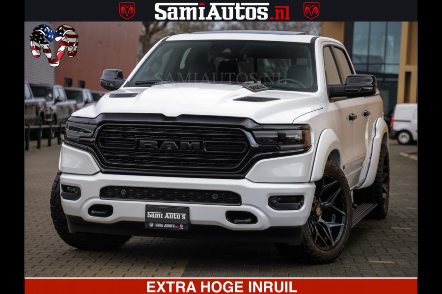 Dodge Ram 1500 Limited Night | 5.7 V8 Hemi Full Option | Comfortabele Dubbele Cabine met Royale 5 Zitplaatsen | De Meest Luxe en Volle Pick-Up in zijn Klasse | BPM vrij | Nu Leverbaar uit Voorraad | Voorraad Nr v45lpr