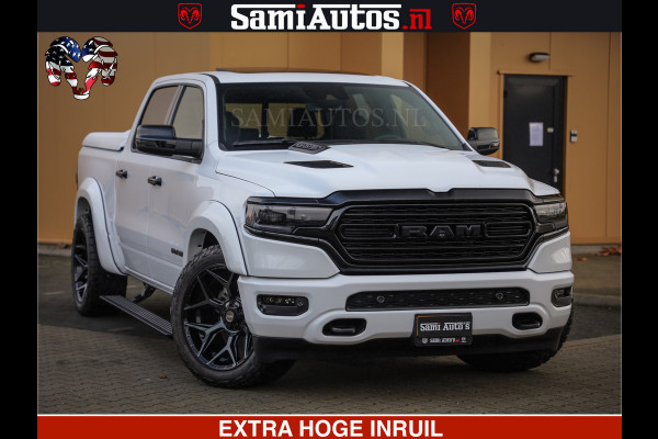 Dodge Ram 1500 Limited Night | 5.7 V8 Hemi Full Option | Comfortabele Dubbele Cabine met Royale 5 Zitplaatsen | De Meest Luxe en Volle Pick-Up in zijn Klasse | BPM vrij | Nu Leverbaar uit Voorraad | Voorraad Nr v45lpr
