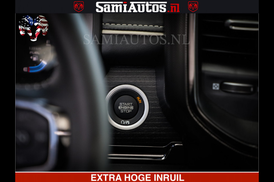 Dodge Ram 1500 Limited Night | 5.7 V8 Hemi Full Option | Comfortabele Dubbele Cabine met Royale 5 Zitplaatsen | De Meest Luxe en Volle Pick-Up in zijn Klasse | BPM vrij | Nu Leverbaar uit Voorraad | Voorraad Nr v45lpr