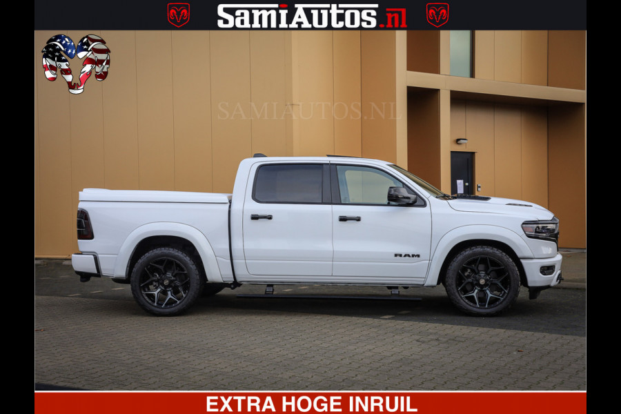 Dodge Ram 1500 Limited Night | 5.7 V8 Hemi Full Option | Comfortabele Dubbele Cabine met Royale 5 Zitplaatsen | De Meest Luxe en Volle Pick-Up in zijn Klasse | BPM vrij | Nu Leverbaar uit Voorraad | Voorraad Nr v45lpr