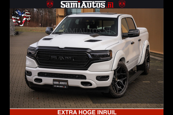 Dodge Ram 1500 Limited Night | 5.7 V8 Hemi Full Option | Comfortabele Dubbele Cabine met Royale 5 Zitplaatsen | De Meest Luxe en Volle Pick-Up in zijn Klasse | BPM vrij | Nu Leverbaar uit Voorraad | Voorraad Nr v45lpr