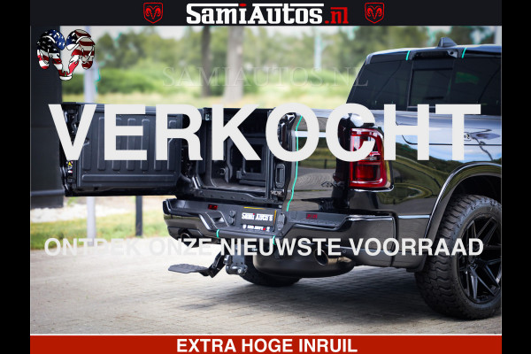 Dodge Ram 1500 Limited Night High Output 540HP 706Nm | Massage + Full Option | De Meest Luxe en Volle Pick-Up in zijn Klasse | Comfortabele Dubbele Cabine met Royale 5 Zitplaatsen | BPM vrij | Nu Leverbaar uit Voorraad | Voorraad Nr 2350 - 5181