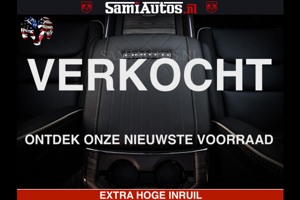 Dodge Ram 1500 Limited Night High Output 540HP 706Nm | Massage + Full Option | De Meest Luxe en Volle Pick-Up in zijn Klasse | Comfortabele Dubbele Cabine met Royale 5 Zitplaatsen | BPM vrij | Nu Leverbaar uit Voorraad | Voorraad Nr 2350 - 5181