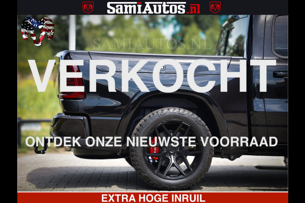 Dodge Ram 1500 Limited Night High Output 540HP 706Nm | Massage + Full Option | De Meest Luxe en Volle Pick-Up in zijn Klasse | Comfortabele Dubbele Cabine met Royale 5 Zitplaatsen | BPM vrij | Nu Leverbaar uit Voorraad | Voorraad Nr 2350 - 5181