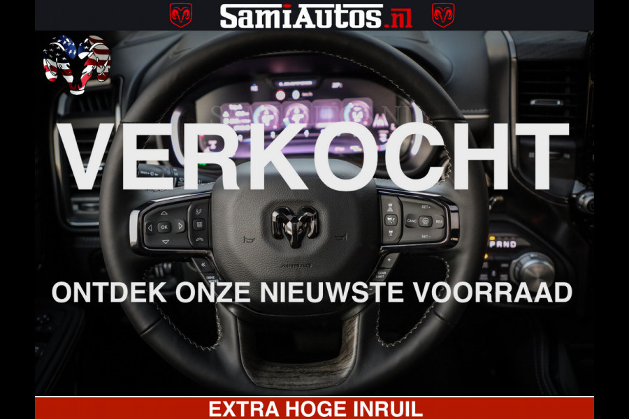 Dodge Ram 1500 Limited Night High Output 540HP 706Nm | Massage + Full Option | De Meest Luxe en Volle Pick-Up in zijn Klasse | Comfortabele Dubbele Cabine met Royale 5 Zitplaatsen | BPM vrij | Nu Leverbaar uit Voorraad | Voorraad Nr 2350 - 5181