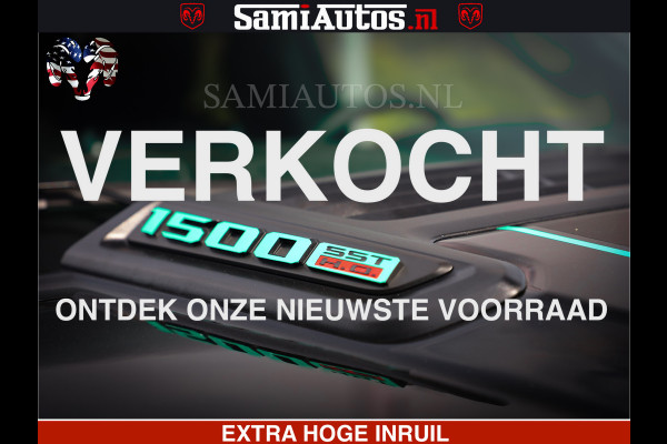 Dodge Ram 1500 Limited Night High Output 540HP 706Nm | Massage + Full Option | De Meest Luxe en Volle Pick-Up in zijn Klasse | Comfortabele Dubbele Cabine met Royale 5 Zitplaatsen | BPM vrij | Nu Leverbaar uit Voorraad | Voorraad Nr 2350 - 5181