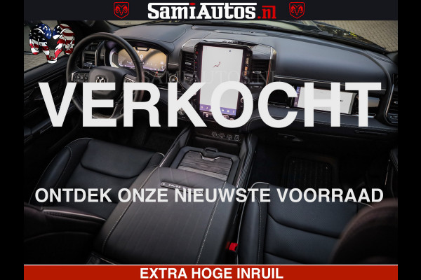 Dodge Ram 1500 Limited Night High Output 540HP 706Nm | Massage + Full Option | De Meest Luxe en Volle Pick-Up in zijn Klasse | Comfortabele Dubbele Cabine met Royale 5 Zitplaatsen | BPM vrij | Nu Leverbaar uit Voorraad | Voorraad Nr 2350 - 5181
