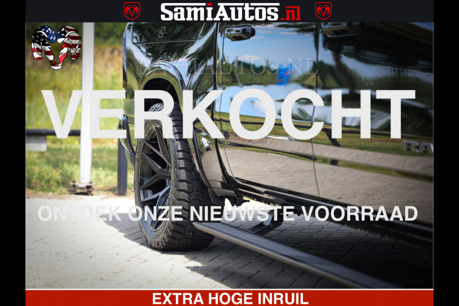 Dodge Ram 1500 Limited Night High Output 540HP 706Nm | Massage + Full Option | De Meest Luxe en Volle Pick-Up in zijn Klasse | Comfortabele Dubbele Cabine met Royale 5 Zitplaatsen | BPM vrij | Nu Leverbaar uit Voorraad | Voorraad Nr 2350 - 5181