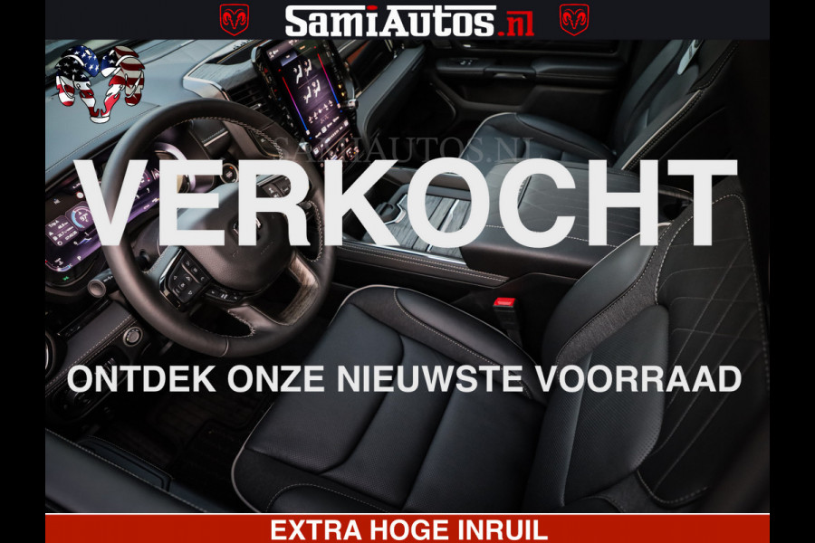 Dodge Ram 1500 Limited Night High Output 540HP 706Nm | Massage + Full Option | De Meest Luxe en Volle Pick-Up in zijn Klasse | Comfortabele Dubbele Cabine met Royale 5 Zitplaatsen | BPM vrij | Nu Leverbaar uit Voorraad | Voorraad Nr 2350 - 5181