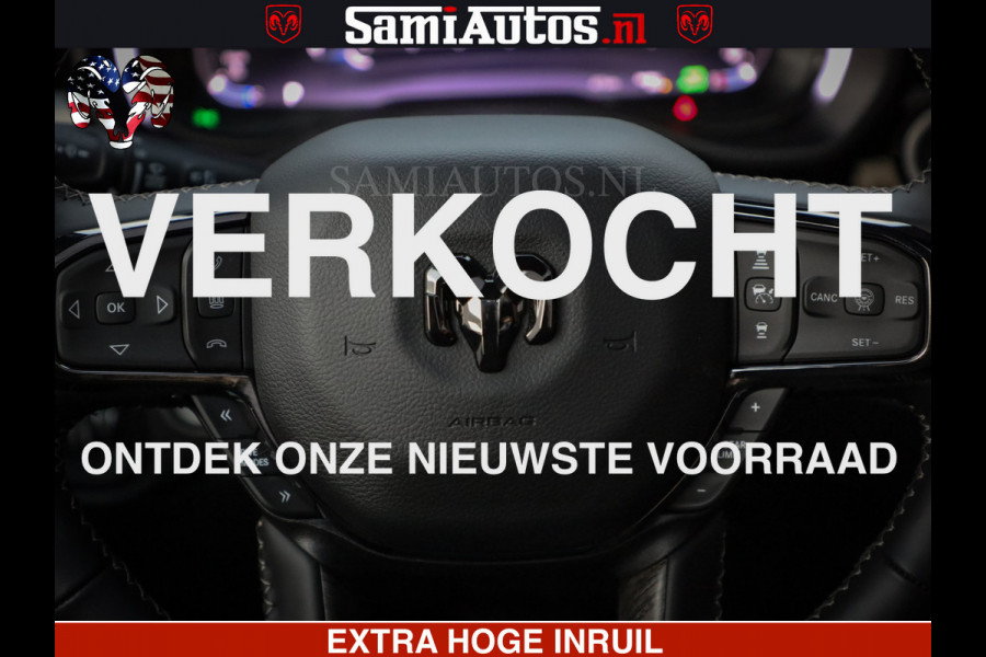 Dodge Ram 1500 Limited Night High Output 540HP 706Nm | Massage + Full Option | De Meest Luxe en Volle Pick-Up in zijn Klasse | Comfortabele Dubbele Cabine met Royale 5 Zitplaatsen | BPM vrij | Nu Leverbaar uit Voorraad | Voorraad Nr 2350 - 5181