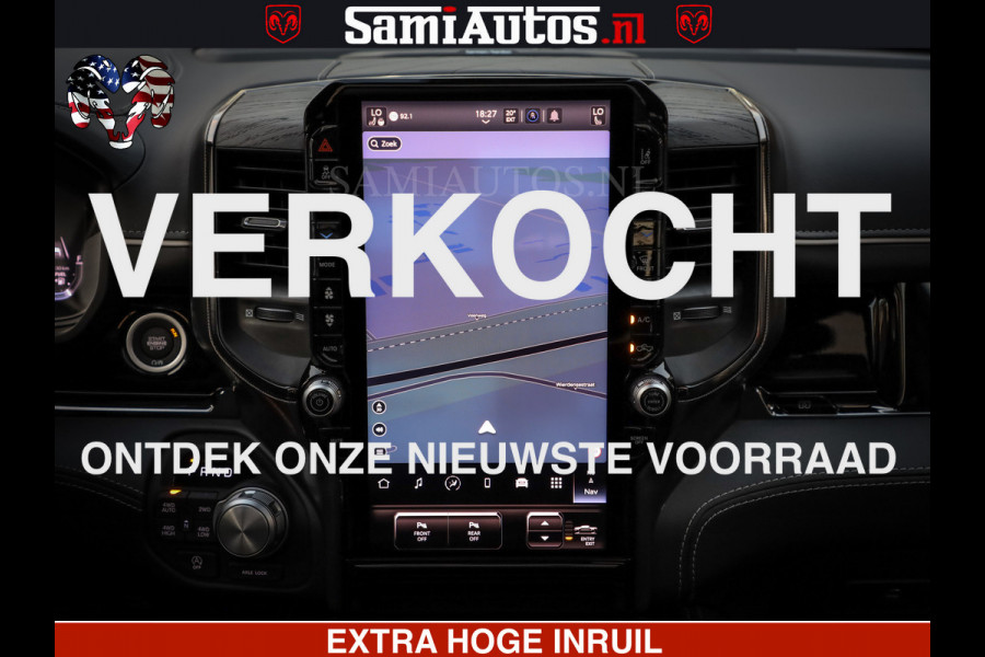 Dodge Ram 1500 Limited Night High Output 540HP 706Nm | Massage + Full Option | De Meest Luxe en Volle Pick-Up in zijn Klasse | Comfortabele Dubbele Cabine met Royale 5 Zitplaatsen | BPM vrij | Nu Leverbaar uit Voorraad | Voorraad Nr 2350 - 5181