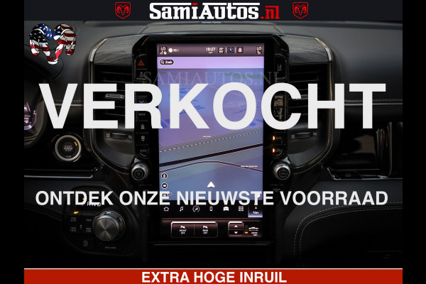 Dodge Ram 1500 Limited Night High Output 540HP 706Nm | Massage + Full Option | De Meest Luxe en Volle Pick-Up in zijn Klasse | Comfortabele Dubbele Cabine met Royale 5 Zitplaatsen | BPM vrij | Nu Leverbaar uit Voorraad | Voorraad Nr 2350 - 5181